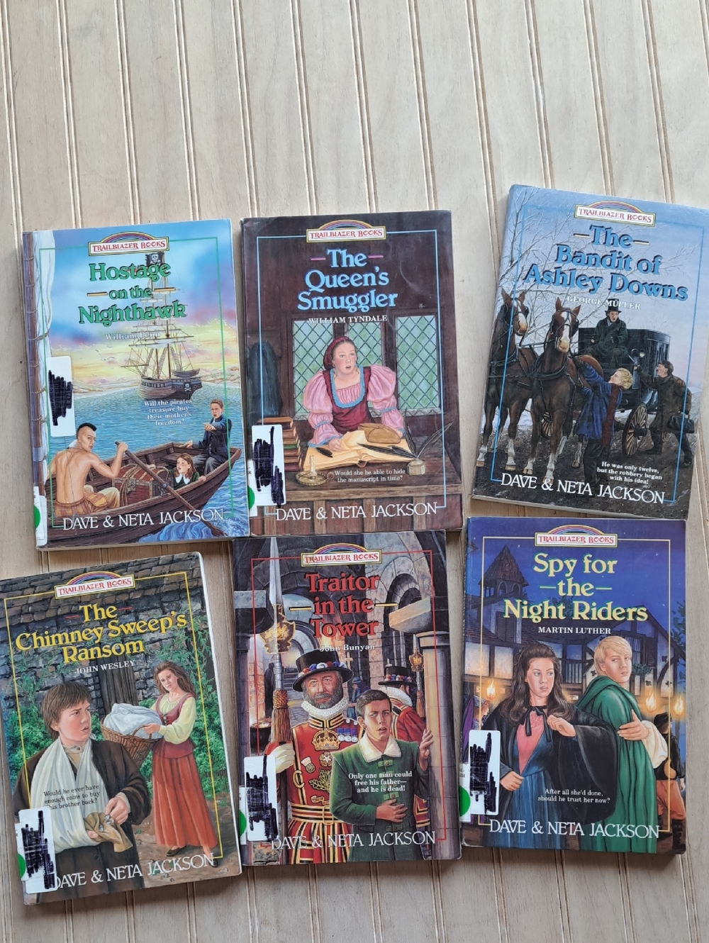 Trailblazer Christian Historical Advanture Fiction Lot of 6 Youth Chapter Books
